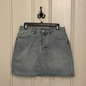 Glassons denim jean skirt, light wash